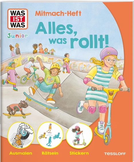 Lorena Lehnert: WAS IST WAS Junior Mitmach-Heft Alles, was rollt!, Buch