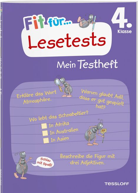 Julia Meyer: Fit für Lesetests 4. Klasse. Mein Testheft, Buch