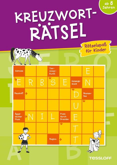 Kreuzworträtsel: Rätselspaß für Kinder (grün), Buch