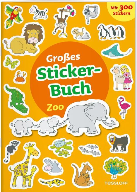 Großes Sticker-Buch Zoo, Buch