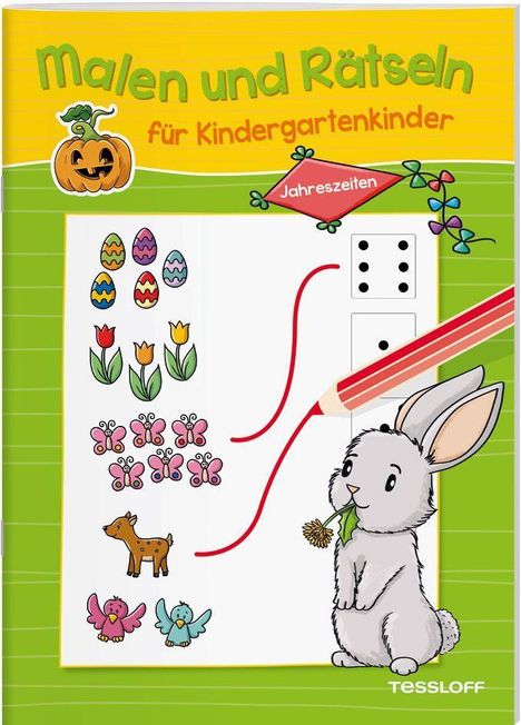 Malen und Rätseln für Kindergartenkinder. Jahreszeiten, Buch