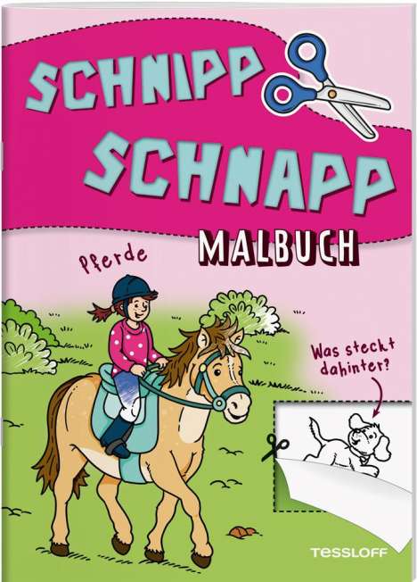 Schnipp Schnapp Malbuch. Pferde. Was steckt dahinter?, Buch