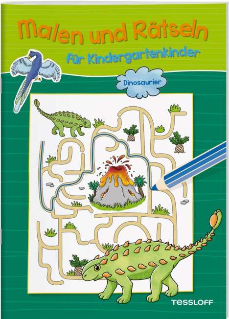 Malen und Rätseln für Kindergartenkinder. Dinosaurier, Buch