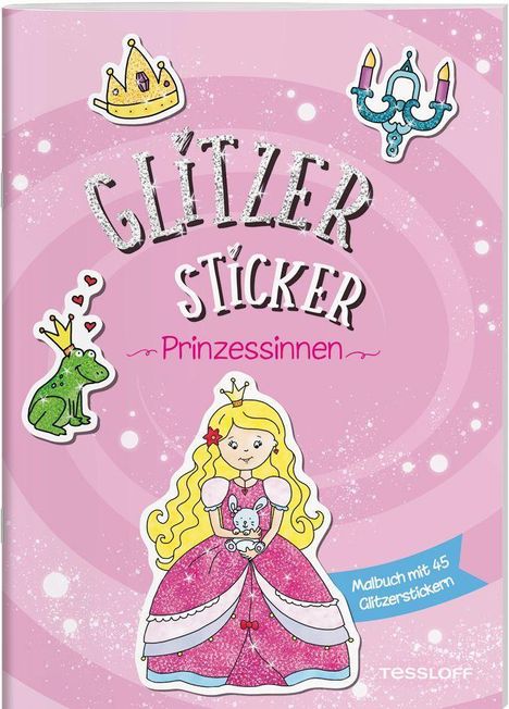 Glitzer Sticker Malbuch. Prinzessinnen, Buch