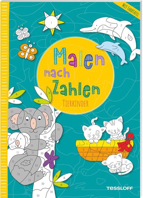 Malen nach Zahlen. Tierkinder, Buch