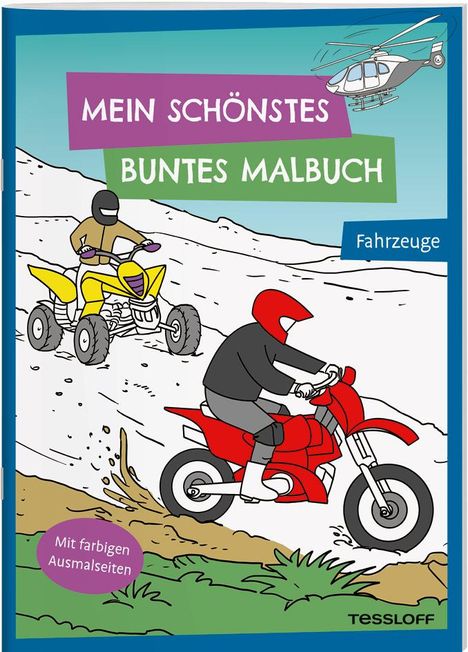 Mein schönstes buntes Malbuch. Fahrzeuge, Buch