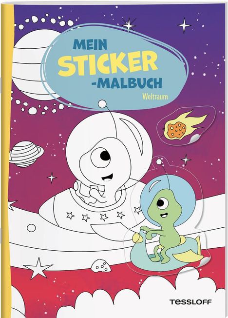 Mein Sticker-Malbuch. Weltraum, Buch