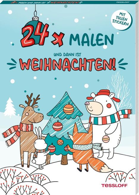 24 x malen und dann ist Weihnachten!, Buch