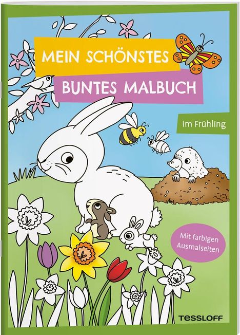 Mein schönstes buntes Malbuch. Im Frühling, Buch