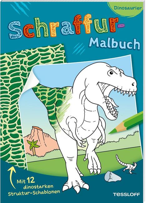 Schraffur-Malbuch. Dinosaurier, Buch