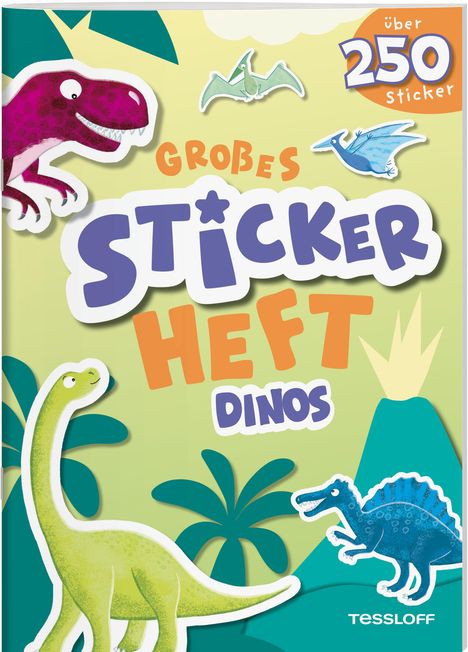 Großes Stickerheft. Dinos, Buch