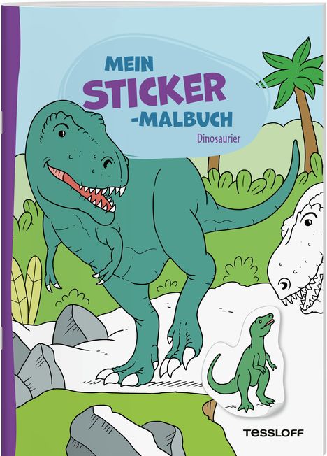 Mein Sticker-Malbuch. Dinosaurier, Buch