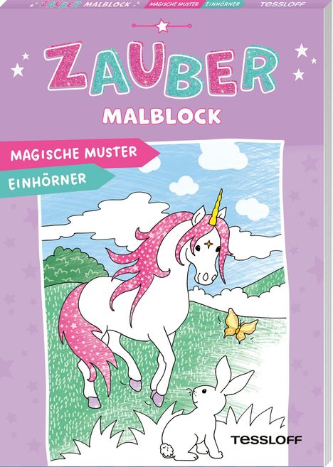 Zaubermalblock. Magische Muster. Einhörner, Buch