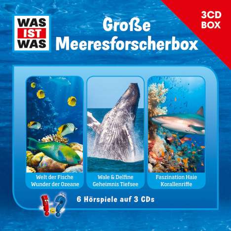 Was ist was Hörspielbox: Meeresforscher-Box, 3 CDs