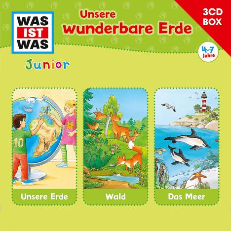 Was Ist Was Junior-3-CD Hörspielbox Vol.2 Erde, 3 CDs