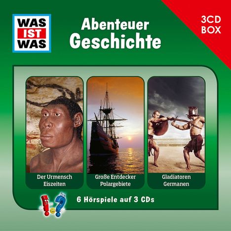 Tessloff Verlag Ragnar Tessloff GmbH &amp; Co. KG: 3-CD Hörspielbox Vol. 14 - Abenteuer Geschichte, 3 CDs