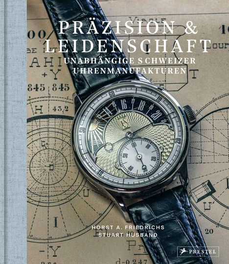 "PRÄZISION & LEIDENSCHAFT: Unabhängige Schweizer Uhrenmanufakturen" über einem detaillierten Uhrwerk.