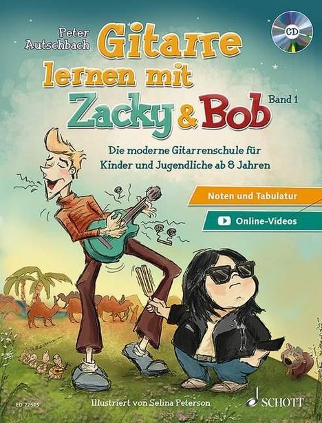 Peter Autschbach: Autschbach, P: Gitarre lernen mit Zacky &amp; Bob, Buch