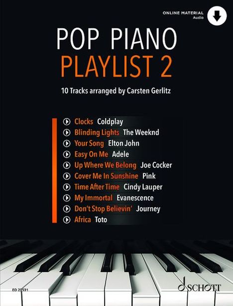 Pop Piano Playlist 2, Buch