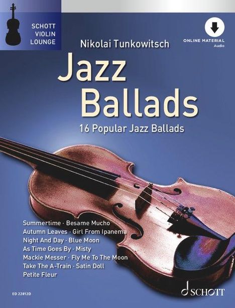 Jazz Ballads für Violine, Buch