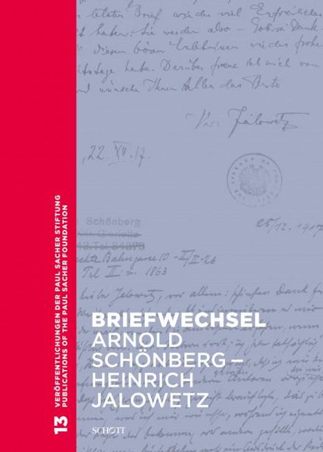 Briefwechsel Arnold Schönberg - Heinrich Jalowetz, Buch