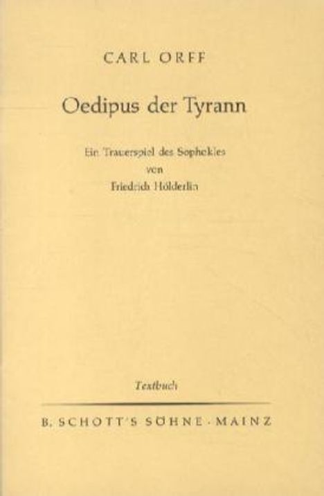 Oedipus der Tyrann, Buch