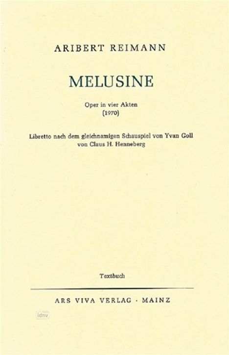 Melusine, Noten