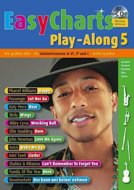 Easy Charts Play-Along. Band 5. Spielbuch mit CD, Noten