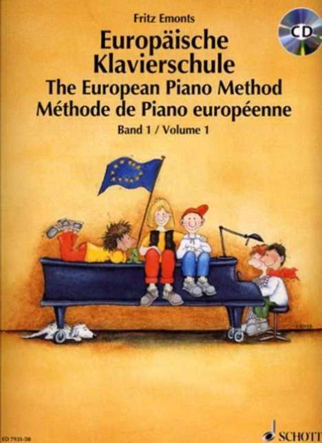 Emonts: Europ. Klavierschule 1 plus CD, Noten