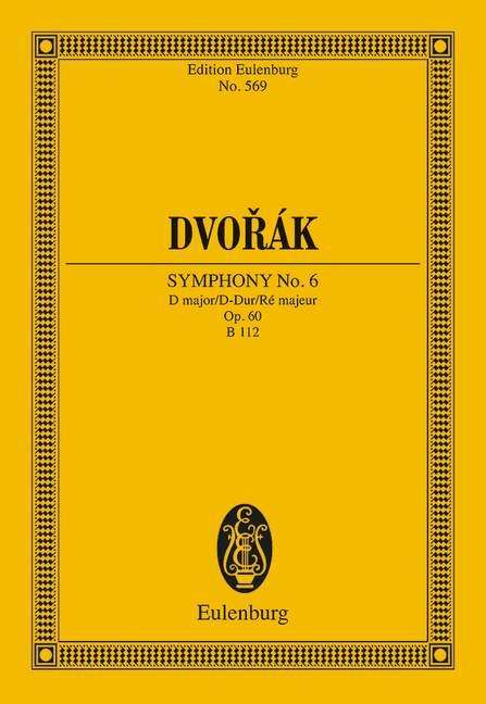 Antonin Dvorak: Sinfonie Nr. 6 D-Dur, Noten