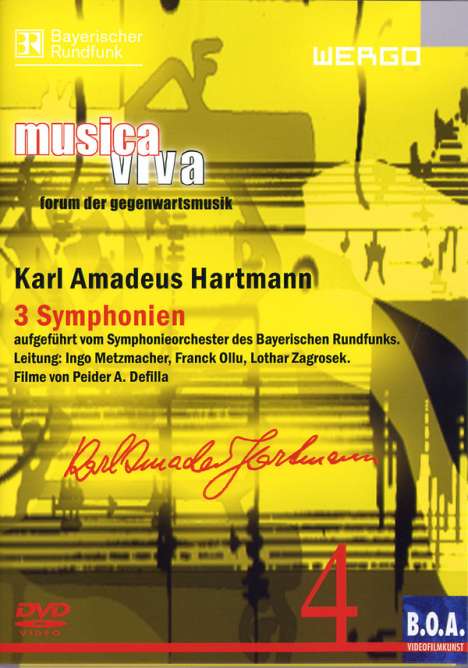 Musica Viva Vol.4: Karl Amadeus Hartmann - 3 Symphonien, DVD