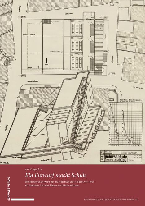 Text beschreibt einen Entwurf für die Petersschule in Basel von 1926. Architekten: Hannes Meyer und Hans Wittwer.