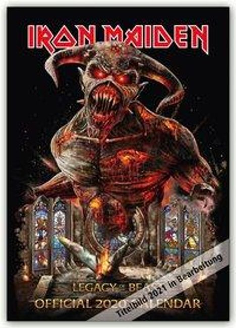 Iron Maiden 2021 - 18-Monatskalender, Kalender