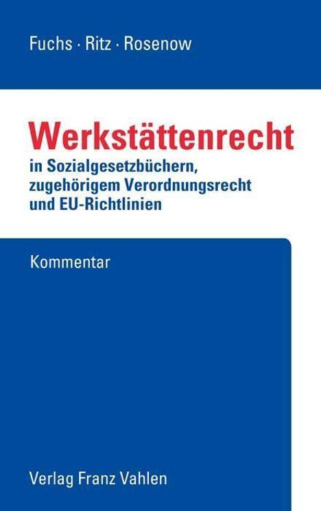 Harry Fuchs: Werkstättenrecht, Buch