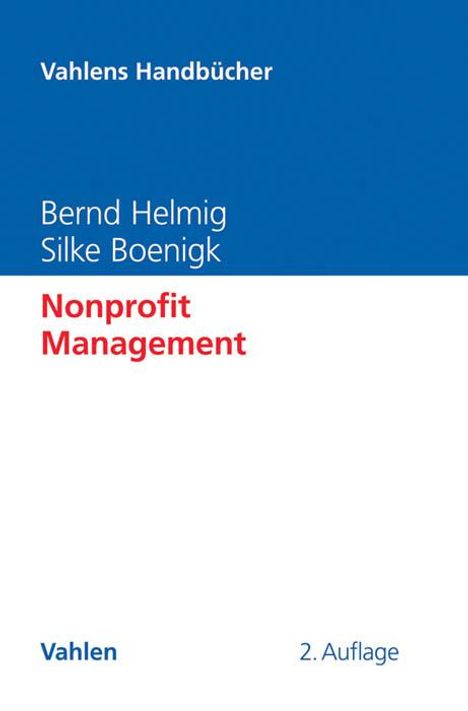 Bernd Helmig: Nonprofit Management, Buch