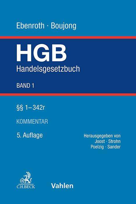 Karlheinz Boujong: Handelsgesetzbuch Bd. 1: §§ 1-342e, Buch