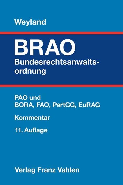 Bundesrechtsanwaltsordnung, Buch