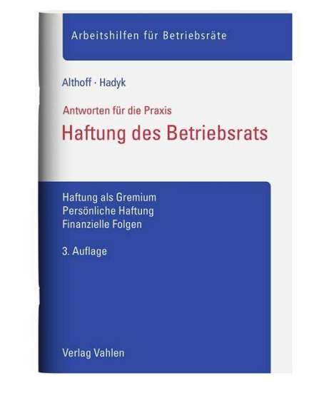 Lars Althoff: Haftung des Betriebsrats, Buch