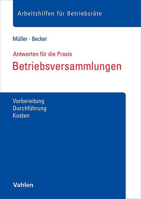 Stefan Müller (geb. 1980): Betriebsversammlungen, Buch