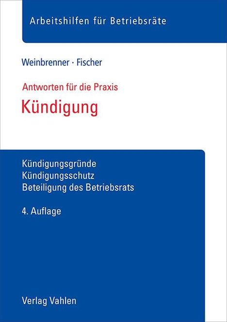 Lars Weinbrenner: Kündigung, Buch