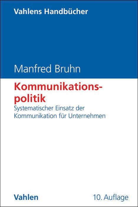 Manfred Bruhn: Kommunikationspolitik, Buch