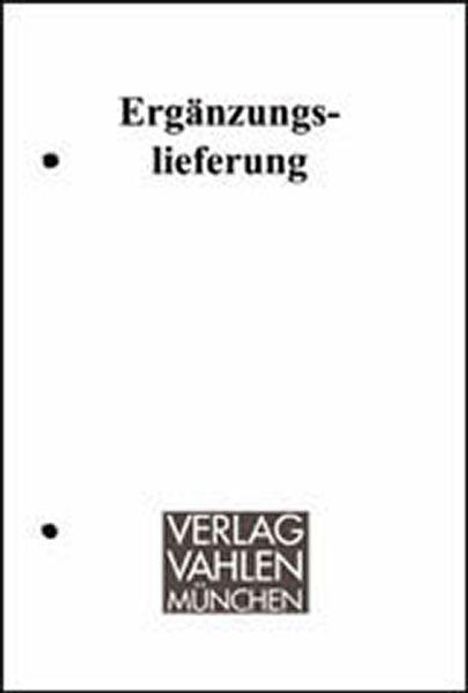 "Ergänzungslieferung" auf weißem Hintergrund, unten Logo "Verlag Vahlen München". Links zwei Lochungen.