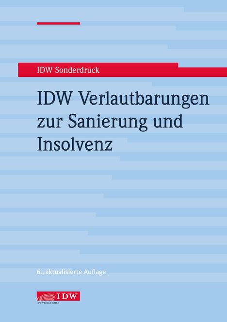 IDW Verlautbarungen zur Sanierung und Insolvenz, Buch