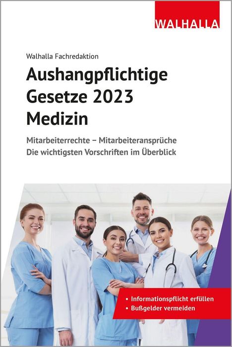 Aushangpflichtige Gesetze 2023 Medizin, Buch