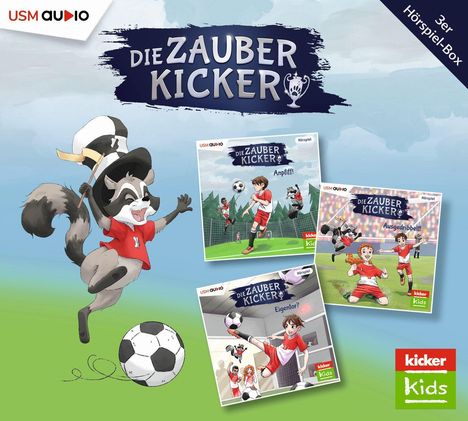 Benjamin Schreuder: Die Zauberkicker Hörbox Folge 1-3, 3 CDs