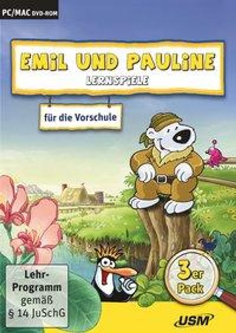 Almuth Bartl: Emil und Pauline 3 in 1 Bundle - Lernspiele für die Vorschule, DVD-ROM