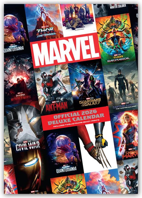 Marvel Studios 2026 - Deluxe A3-Posterkalender, Kalender