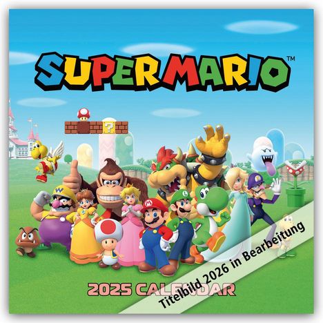 Danilo Promotion Ltd: Nintendo - Super Mario 2026 - Wandkalender, Kalender