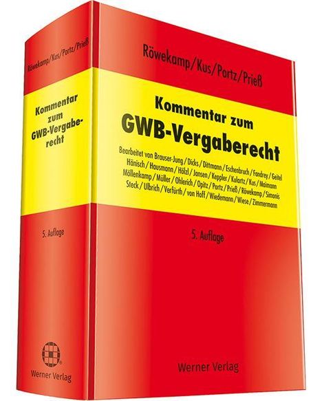 Kommentar zum GWB-Vergaberecht, Buch