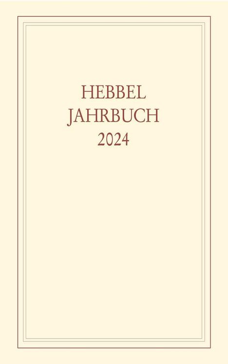 Hebbel-Jahrbuch 79/2024, Buch